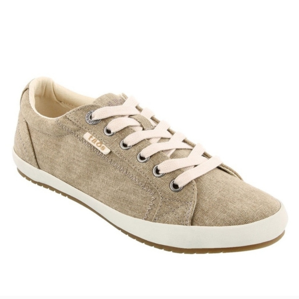 Taos‎ Star Tan Khaki Lace Up Sneakers Womens Size 8